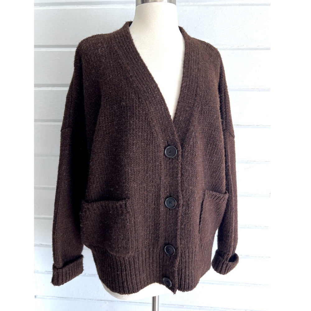 Babaa Dark Brown Women's Cardigan - Picture 5 of 12
